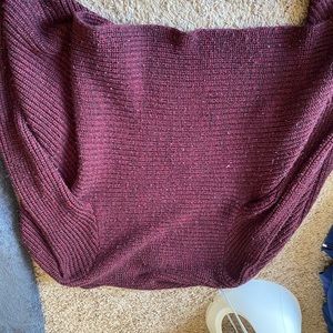 Burgundy knitted Sweater